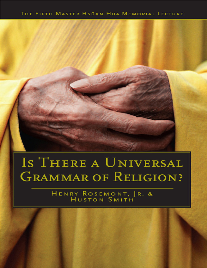 Is There a Universal Grammar of Religion